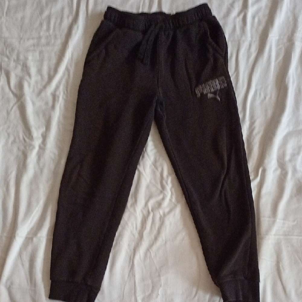 PUMA Kids Black Jogger Pants